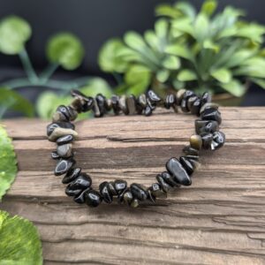 Goud Obsidiaan Split Armband